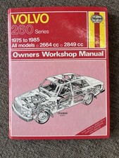 Volvo 260 Series HAYNES MANUAL Excellent Condition 1975 To 1985 All Models