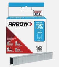 ARROW STAPLES T50 Heavy Duty 6mm 10mm 12mm Bulk Pack of 5000 Stapler Tacks