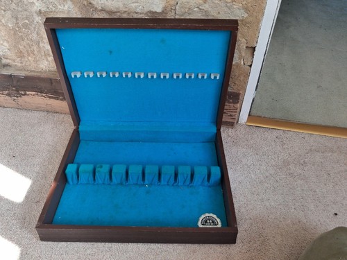 Vintage wooden cutlery box - vintage,