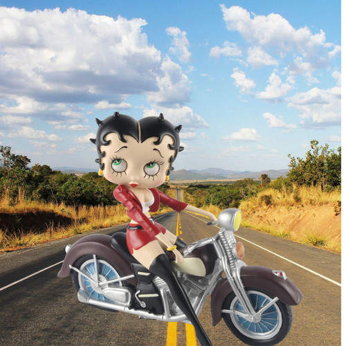 Betty boop motorbike figurine - betty,