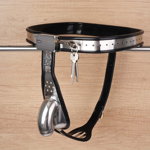 Male stainless steel chastity - stainless,