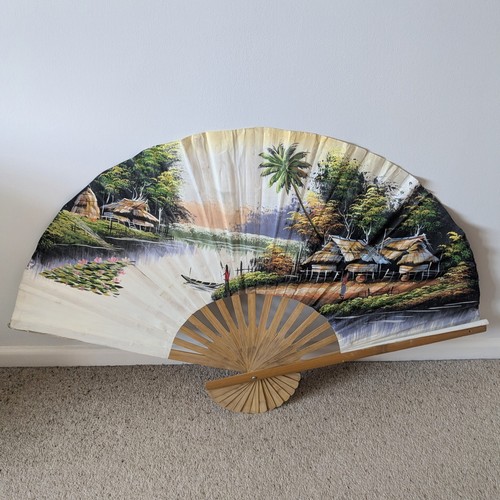 Vintage folding wall fan - vintage,