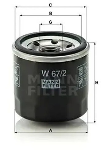 Oil filter spin - spin-on, w