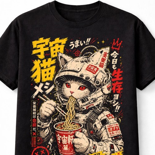 Cyberpunk space cat - cyberpunk,