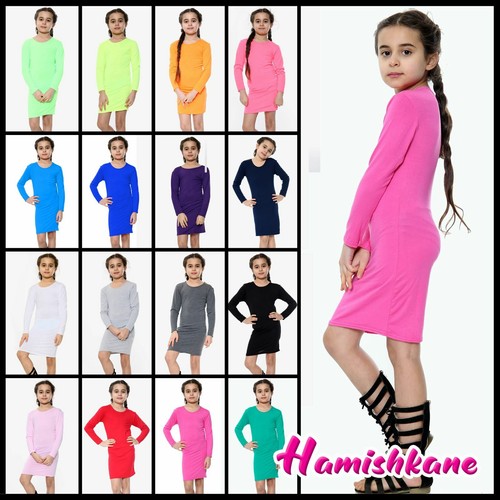 Girls plain long sleeve - long,