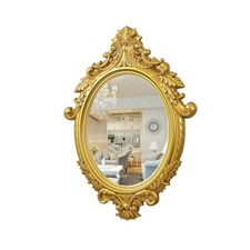 Vintage Wall Bathroom Mirror Aesthetic Nordic Luxury Funky Hanging Decor 45x73cm