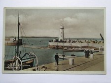 The Harbour & Lighthouse Donaghadee Northern Ireland Vintage Postcard H20