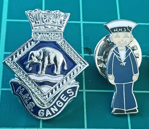 Hms ganges enamel - hms, pin