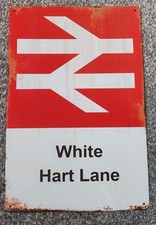 METAL SIGN - British Rail - White Hart Lane