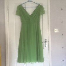 lk bennett dress Green Silk Dress Size 10 Brand New