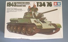 (1543) 1987 Tamiya 1:35 Russian Tank T34/76 1943 Production Model