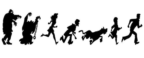 Scooby doo gang running - doo,