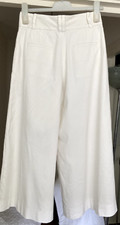 DIANE VON FURSTENBERG-Vintage White fully lined culottes.Linen&Viscose Size:US 6