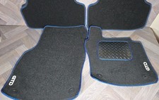 VW Golf MK7 MK8 Carpet Floor mats Black blue trim