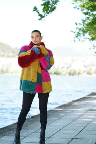 Genuine sherling coat - sherling,
