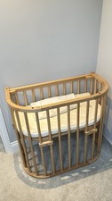 Babybay Bedside Cot +Little Green Sheep Organic Coconut Coir Mattress (RRP £400)