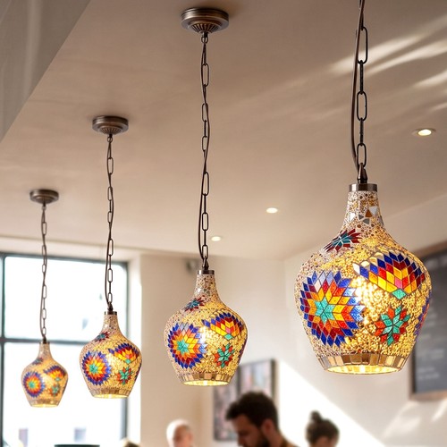 Vintage glass ceiling hanging - vintage,