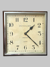 Art Deco Garrard Wall Clock - Oak And Chrome - Ipswich Interest
