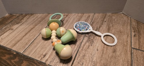 Vintage baby rattle crib - vintage,