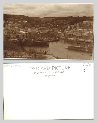 Vintage postcard mevagissey - vintage,