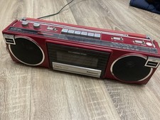 Panasonic Retro RX-FM25L Stereo Radio Cassette Recorder Boombox Red