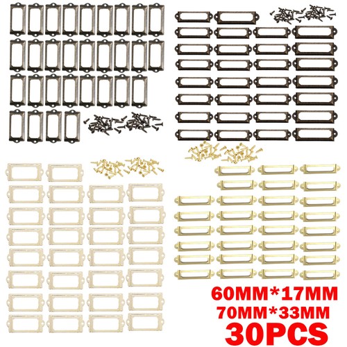 30pcs metal label holders file - metal,