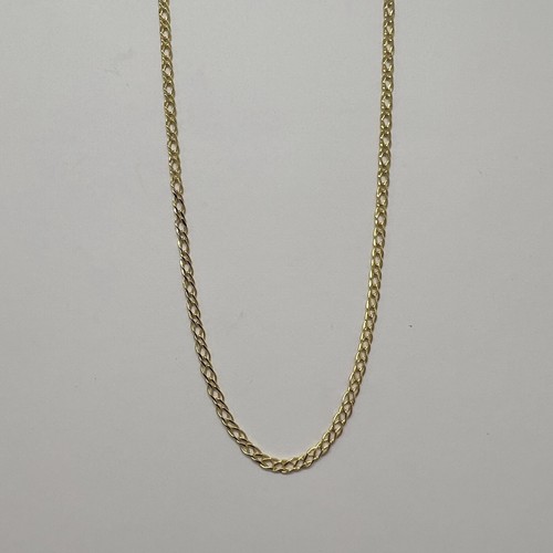 9ct yellow gold double curb - yellow,