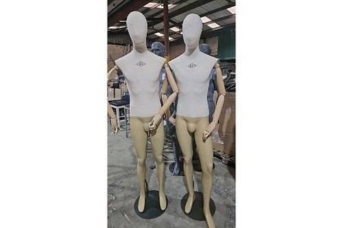 Male mannequins stands with - male,