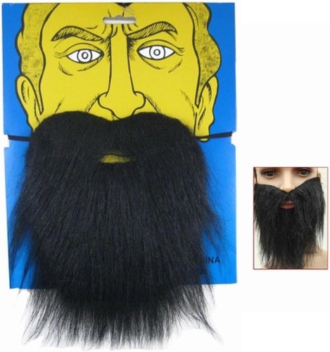 Unisex black beard - unisex,