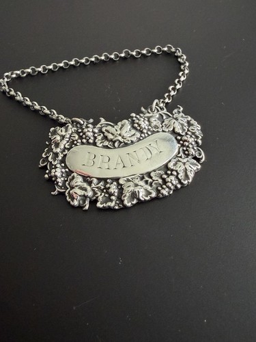 Victorian solid silver brandy - silver,