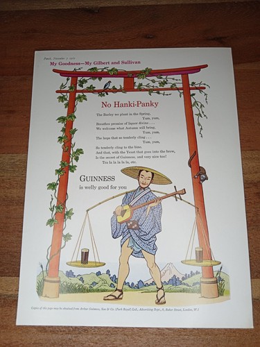 Guinness original 1962 print - 1962,