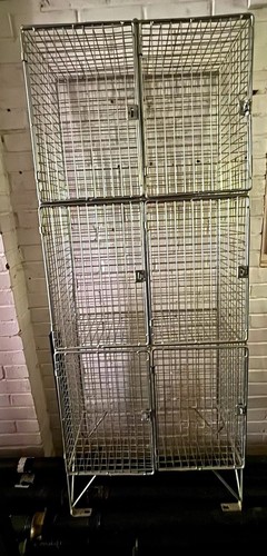 Wire mesh storage cage - storage, cabinet