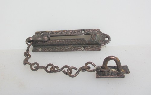 Antique iron door lock - lock, sliding