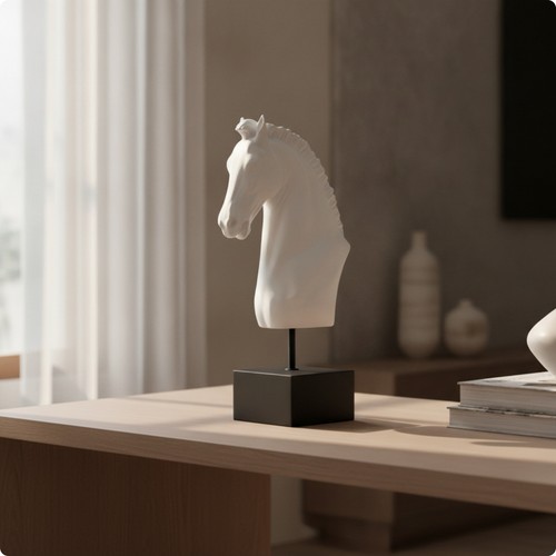 Horse head sculpture matte - horse,