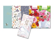 2026 Diary Slim Week To View Floral Hardback Pocket Weekly Planner Organiser