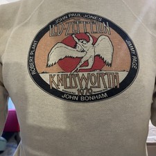 Led Zeppelin Vintage T-shirt 1979 Knebworth Rare Tour Sweatshirt  Made USA