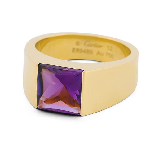 Cartier tank ring 18k yellow - cartier,