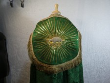19thC Green LAMB OF GOD Silver