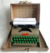 Vintage 1940s-50s Childs Cased Portable Typewriter By Lilliput - Working