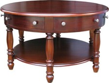 Round Mahogany Coffee Table |