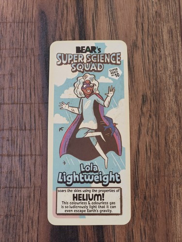 Bear cards super science - super,