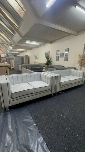 Beautiful sofa set with black - sofa,