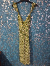 Zara floral jumpsuit, green