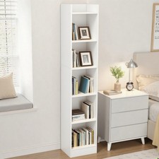 6 Tier Bookcase Tall Narrow