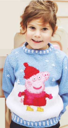 0119 knitting childs peppa - childs,