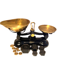 Antique Scales Brass Libra