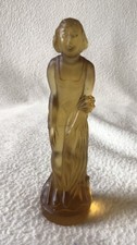 Amber Glass Lady  ‘September  Morn’ By Schweig  Muller Art deco
