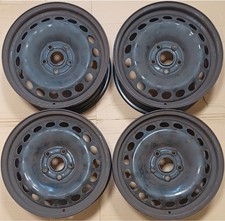 4 X Original VW Steel Rims 6.5