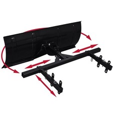 Steel Snow Plough  100x44cm Adjustable for Petrol Snow Thrower