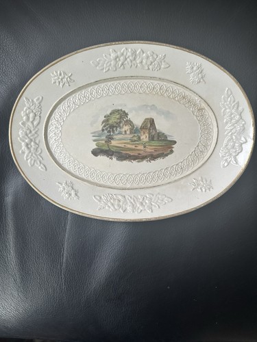 Antique style oval ceramic - antique,
